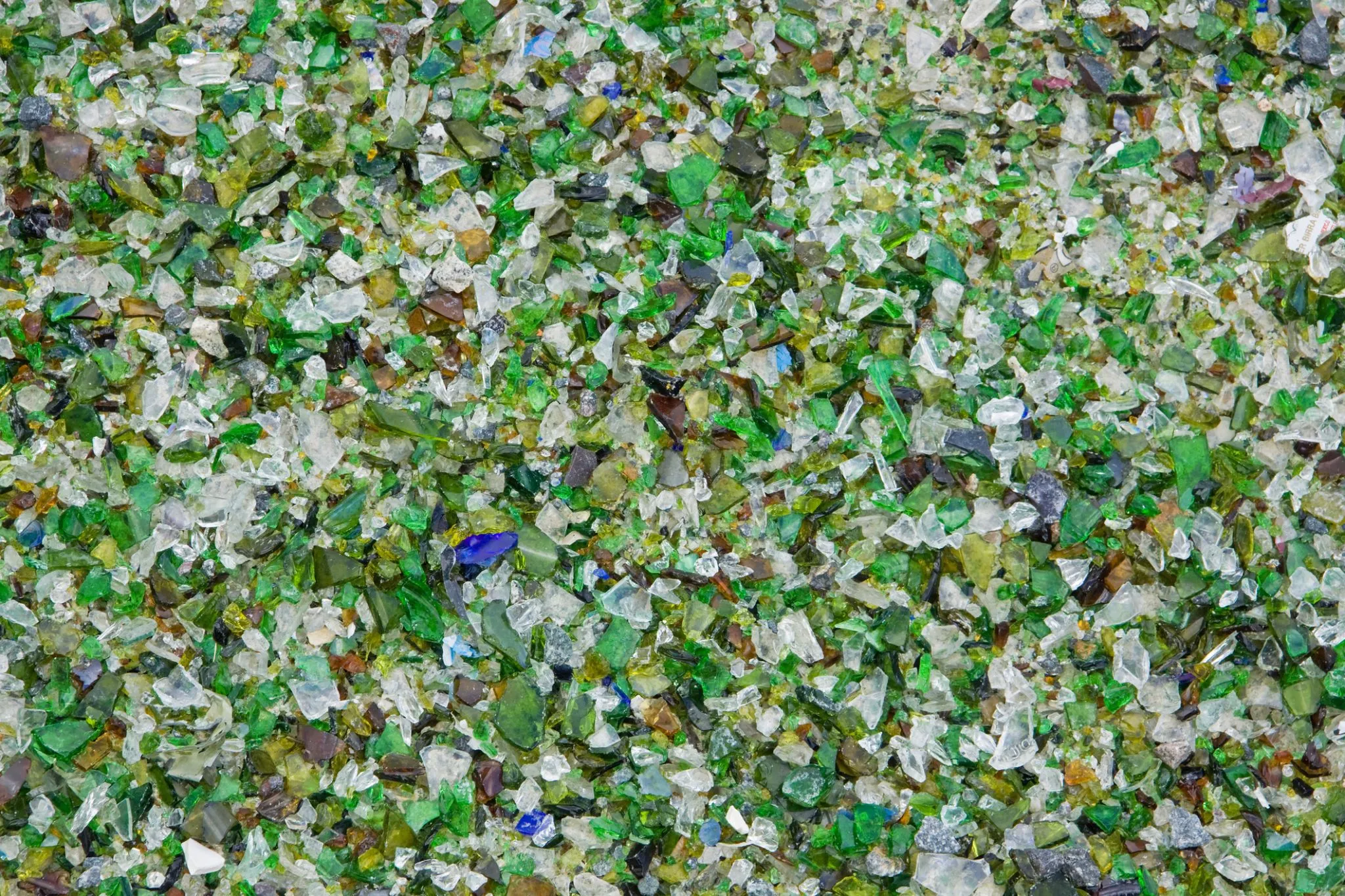 Recycled glass feedstock