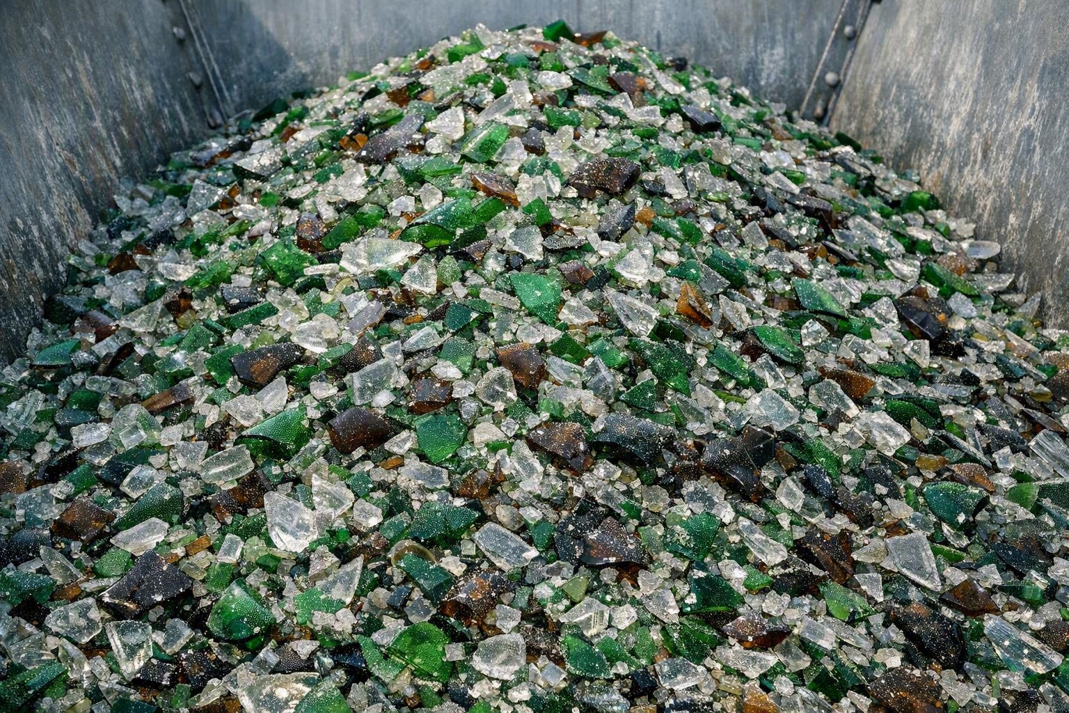 Waste glass feedstock
